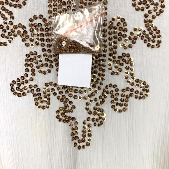 Colleen Lopez Embellished Sequin Resort Wear Tunic Shirt XS NWT - Picture 4 of 7